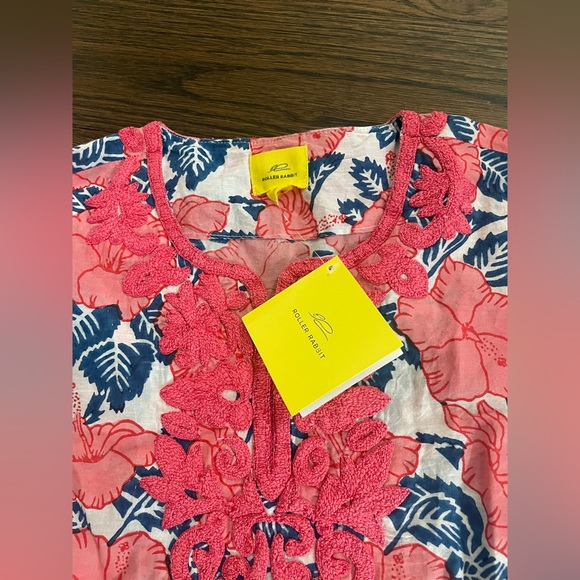 Roberta Roller Rabbit Girl's Lamarsa Inez Tunic 10 Years Rose - Picture 3 of 6